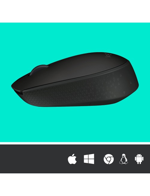 Logitech M171 Mouse Wireless, 2.4 GHz con Mini Ricevitore USB, Rilevamento Ottico, Durata ‎Batteria Fino a 12 Mesi, Mouse