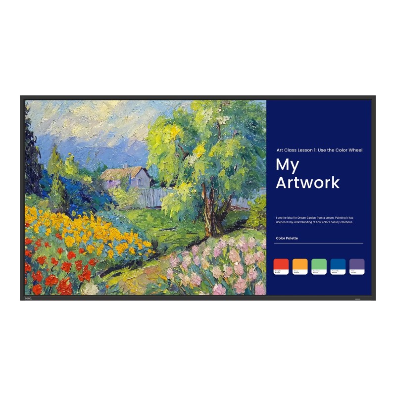 BenQ SL4304 Écran plat de signalisation numérique 109,2 cm (43") LCD 500 cd/m² 4K Ultra HD Noir Intégré dans le processeur