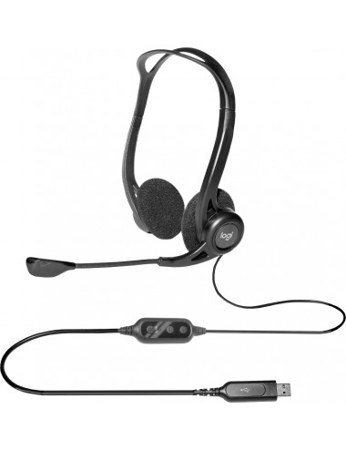 Logitech 960 Casque Avec fil Arceau Appels Musique USB Type-A Noir