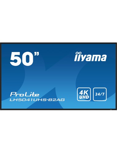 iiyama LH5041UHS-B2AG affichage de messages Écran plat de signalisation numérique 127 cm (50") LCD 500 cd m² 4K Ultra HD Noir