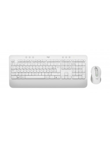 Logitech Signature MK650 Combo For Business teclado Ratón incluido Bluetooth AZERTY Francés Blanco