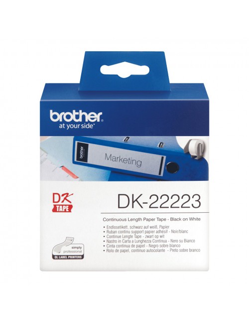 Brother DK-22223 étiquette à imprimer Blanc