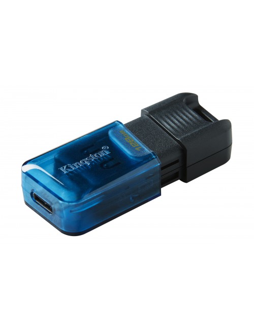 Kingston Technology DataTraveler 80 M unidad flash USB 128 GB USB Tipo C 3.2 Gen 1 (3.1 Gen 1) Negro, Azul