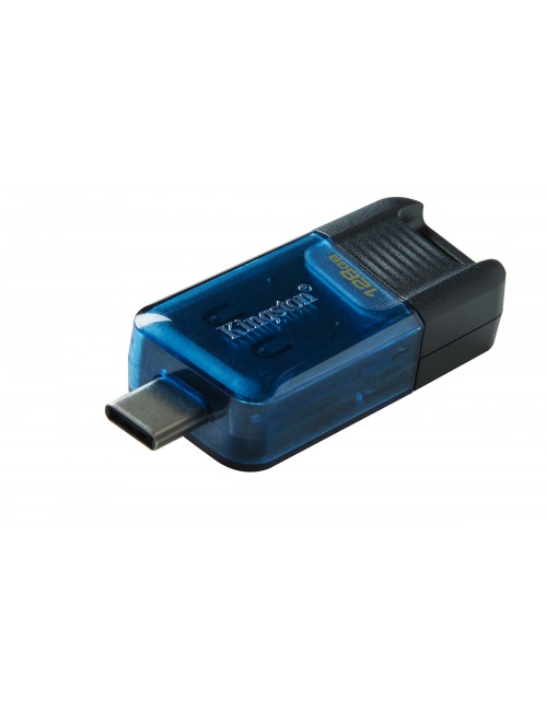 Kingston Technology DataTraveler 80 M unidad flash USB 128 GB USB Tipo C 3.2 Gen 1 (3.1 Gen 1) Negro, Azul