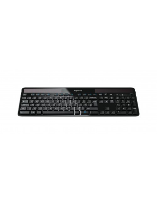 Logitech Wireless Solar Keyboard K750 teclado RF inalámbrico AZERTY Francés Negro