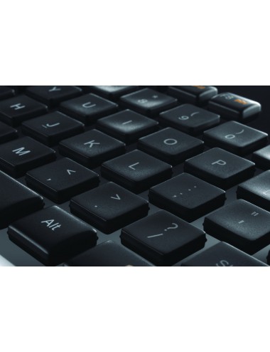 Logitech Wireless Solar Keyboard K750 clavier RF sans fil AZERTY Français Noir