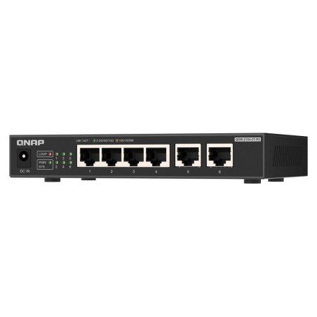 QNAP QSW-2104-2T-R2 commutateur réseau Non-géré 10G Ethernet (100/1000/10000) Bureau Noir