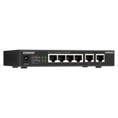 QNAP QSW-2104-2T-R2 commutateur réseau Non-géré 10G Ethernet (100 1000 10000) Bureau Noir