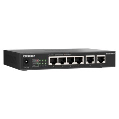 QNAP QSW-2104-2T-R2 commutateur réseau Non-géré 10G Ethernet (100 1000 10000) Bureau Noir