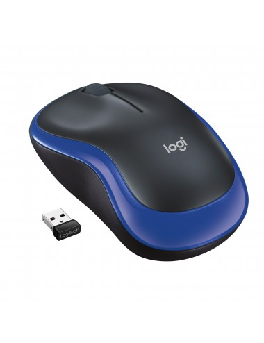 Logitech M185 Mouse Wireless, 2,4 GHz con Mini Ricevitore USB, Durata Batteria di 12 Mesi, Tracciamento Ottico 1000 DPI,