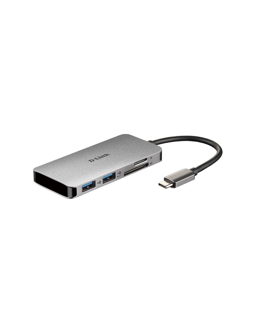 D-Link DUB-M610 base para portátil y replicador de puertos Alámbrico USB 3.2 Gen 1 (3.1 Gen 1) Type-C Aluminio, Negro