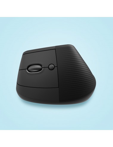 Logitech Lift Left Mouse Ergonomico Verticale, per Mancini, Senza Fili, Bluetooth o Logi Bolt USB, Clic Silenziosi, 4 Tasti,