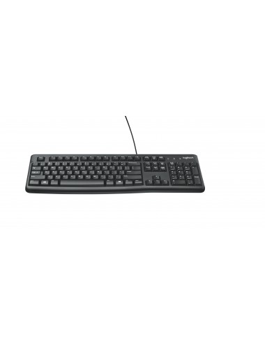 Logitech K120 Corded Keyboard clavier USB QWERTY US International Noir