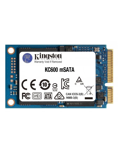 Kingston Technology Drive SSD KC600 SATA3 mSATA 1024G