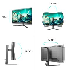 Philips Evnia 3000 27M2N3800A 00 écran plat de PC 68,6 cm (27") 3840 x 2160 pixels 4K Ultra HD LCD Noir