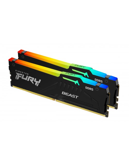 Kingston Technology FURY Beast 32 Go 5200 MT s DDR5 CL40 DIMM (Kits de 2) RGB