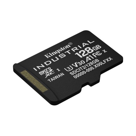 Kingston Technology Carte 128GB microSDXC Industrielle C10 A1 pSLC emballage individuel sans adaptateur