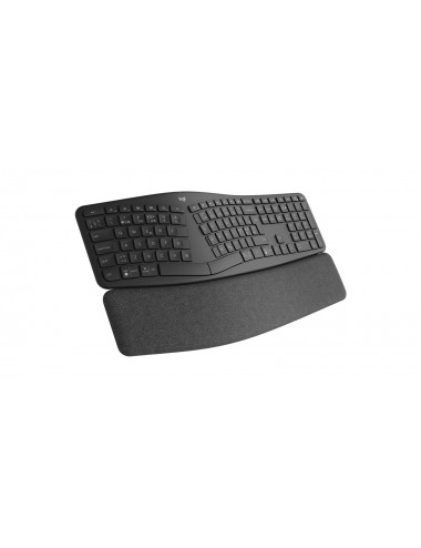 Logitech Ergo K860 teclado RF Wireless + Bluetooth Francés Grafito