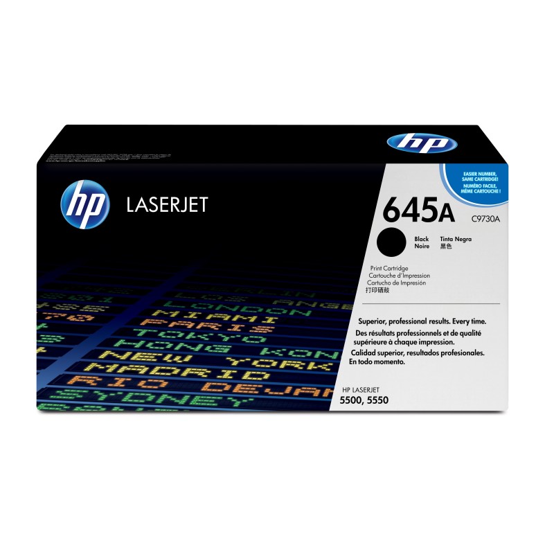 HP 645A toner LaserJet noir authentique HP 645A toner LaserJet noir authentique