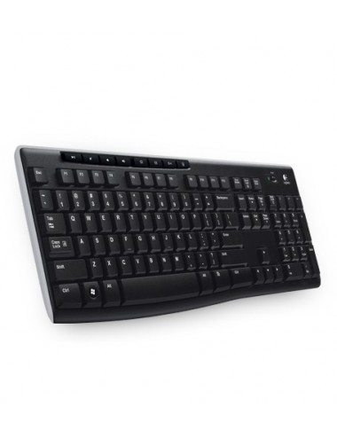 Logitech Wireless Keyboard K270 tastiera RF Wireless AZERTY Francese Nero