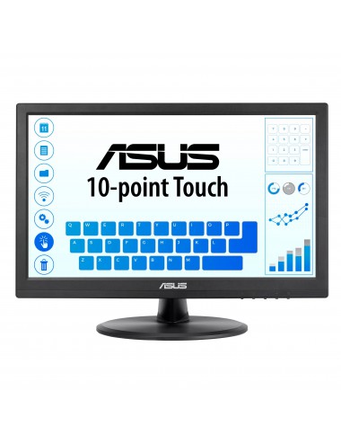 ASUS VT168HR écran plat de PC 39,6 cm (15.6") 1366 x 768 pixels WXGA LED Écran tactile Noir