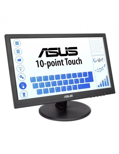 ASUS VT168HR Monitor PC 39,6 cm (15.6") 1366 x 768 Pixel WXGA LED Touch screen Nero