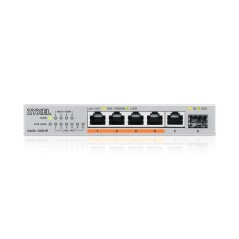 Zyxel XMG-105HP Non-géré 2.5G Ethernet (100 1000 2500) Connexion Ethernet, supportant l'alimentation via ce port (PoE) Argent