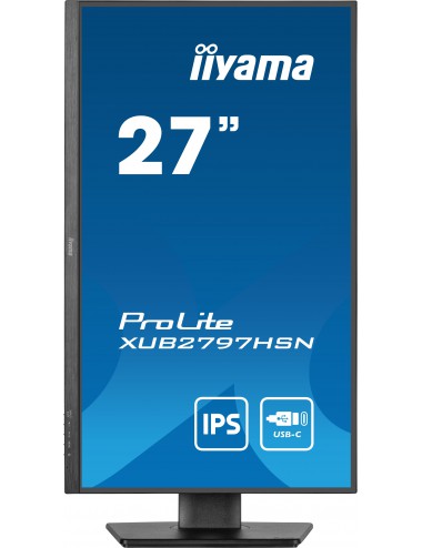 iiyama ProLite XUB2797HSN-B1 écran plat de PC 68,6 cm (27") 1920 x 1080 pixels Full HD LED Noir