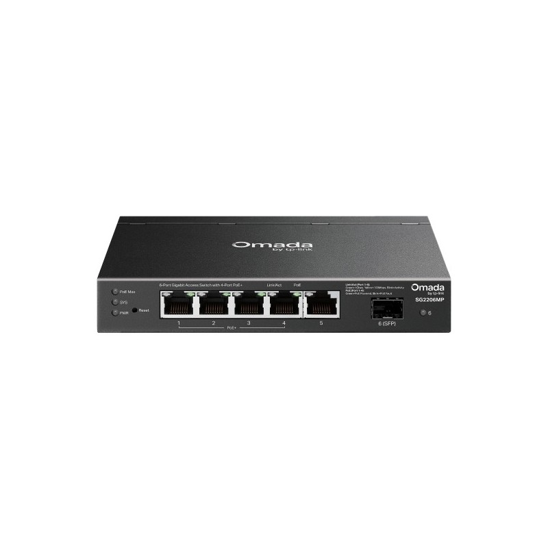 TP-Link Omada SG2206MP commutateur réseau L2 Gigabit Ethernet (10/100/1000) Connexion Ethernet, supportant l'alimentation via