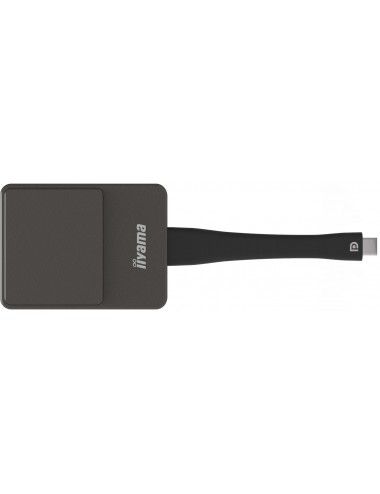 iiyama WP D002C adaptador Smart TV USB 4K Ultra HD Negro, Plata