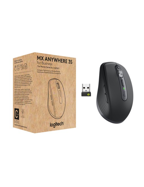 Logitech MX Anywhere 3S for Business ratón mano derecha RF Wireless + Bluetooth Laser 8000 DPI