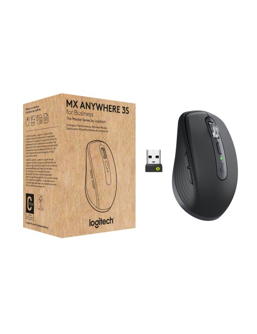 Logitech MX Anywhere 3S for Business souris Droitier RF sans fil + Bluetooth Laser 8000 DPI