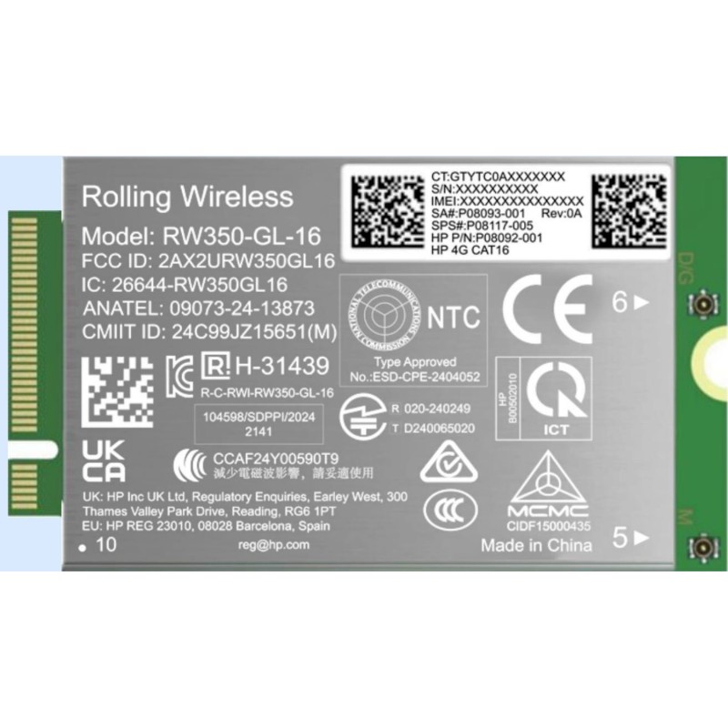 HP 4G LTE-Advanced Pro Cat16 WWAN Interne