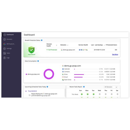 QNAP LS-BOXAFE-GOOGLE-10USER-1Y logiciel utilitaire pour PC 10 licence(s) Sauvegarde / Récupération 1 année(s)