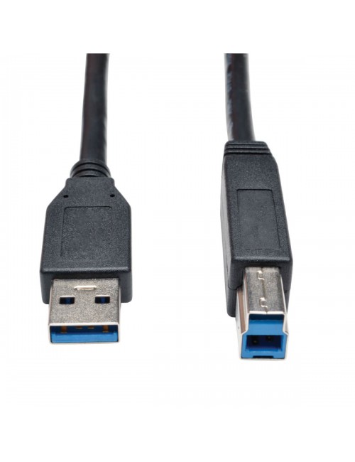 Tripp Lite U322-015-BK Cable para Dispositivo USB 3.0 SuperSpeed (AB M M), Negro, 4.57 m [15 pies]