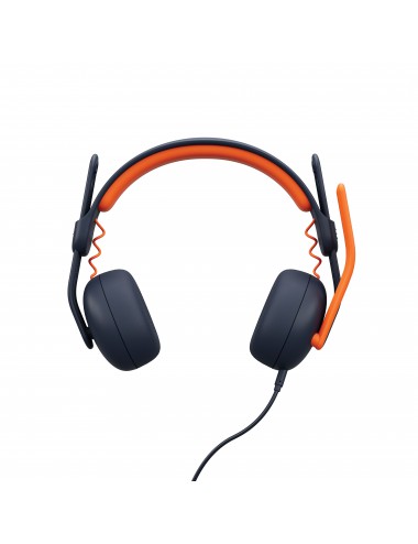 Logitech Zone Learn Auriculares Alámbrico Diadema Educación USB Tipo C Azul, Naranja