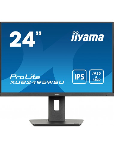 iiyama ProLite XUB2495WSU-B7 pantalla para PC 61 cm (24") 1920 x 1200 Pixeles 4K Ultra HD LED Negro