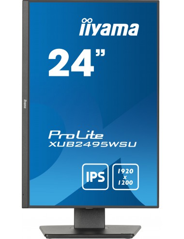iiyama ProLite XUB2495WSU-B7 pantalla para PC 61 cm (24") 1920 x 1200 Pixeles 4K Ultra HD LED Negro