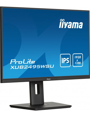 iiyama ProLite XUB2495WSU-B7 pantalla para PC 61 cm (24") 1920 x 1200 Pixeles 4K Ultra HD LED Negro