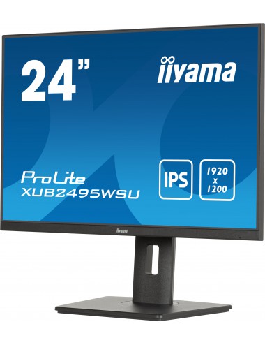 iiyama ProLite XUB2495WSU-B7 pantalla para PC 61 cm (24") 1920 x 1200 Pixeles 4K Ultra HD LED Negro