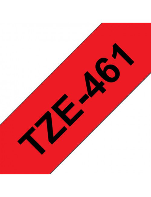 Brother TZE-461 ruban d'étiquette Noir sur rouge