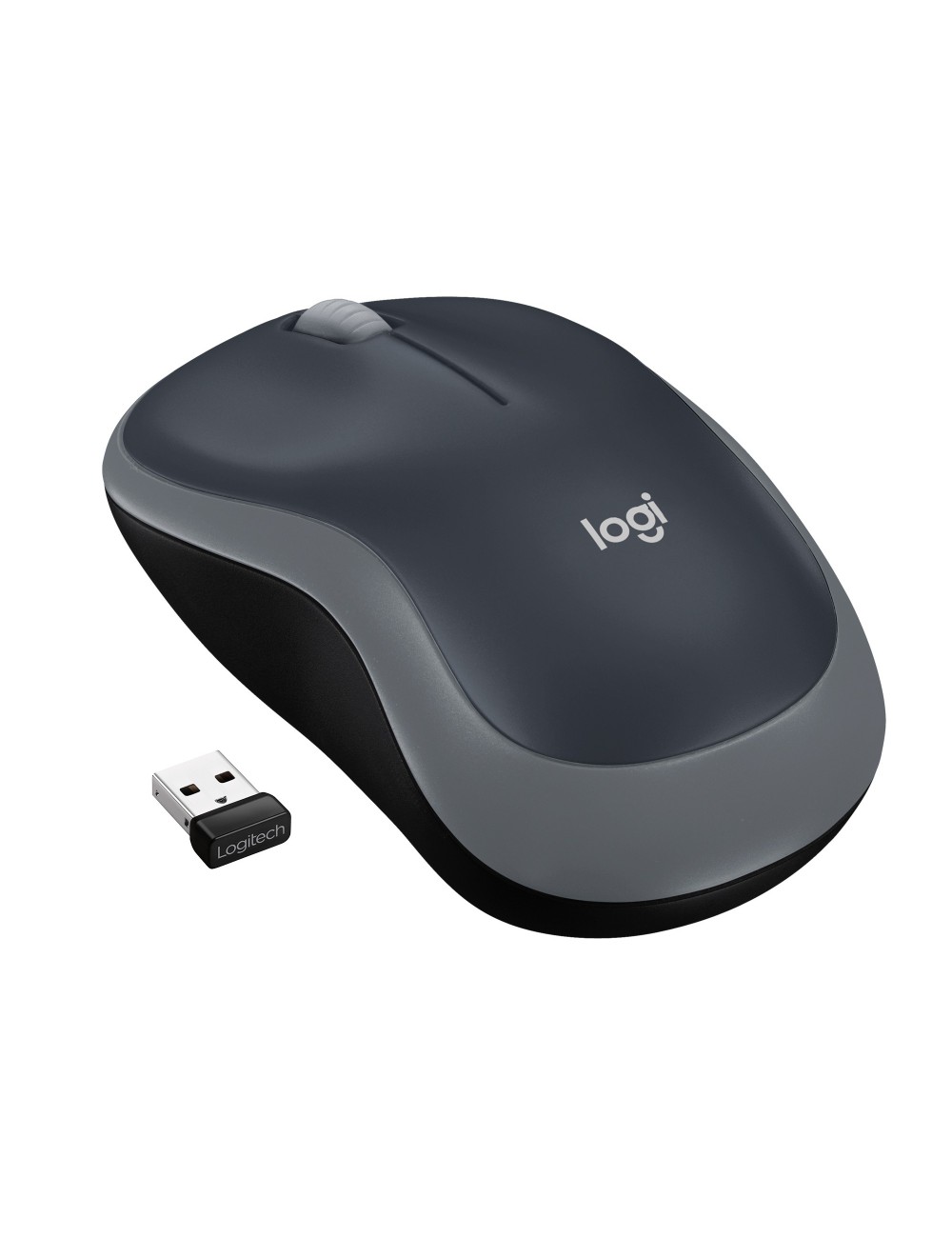 Logitech M185 Mouse Wireless, 2,4 GHz con Mini Ricevitore USB, Durata Batteria di 12 Mesi, Tracciamento Ottico 1000 DPI,