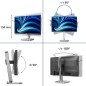 Philips 4000 series 24B2N4200/00 écran plat de PC 60,5 cm (23.8") 1920 x 1080 pixels Full HD LCD Gris