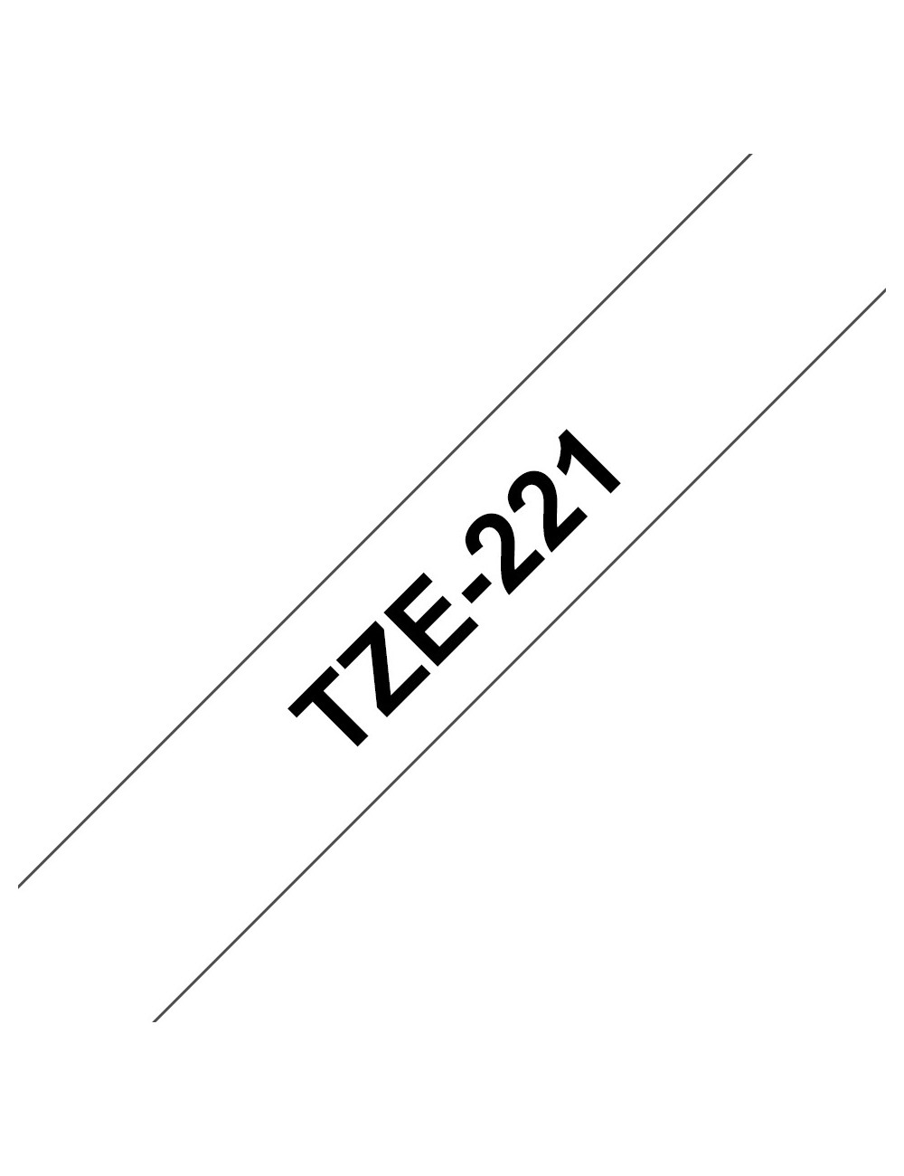 Brother TZE-221 ruban d'étiquette Noir sur blanc