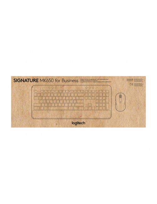 Logitech Signature MK650 Combo For Business tastiera Mouse incluso Bluetooth AZERTY Francese Grafite
