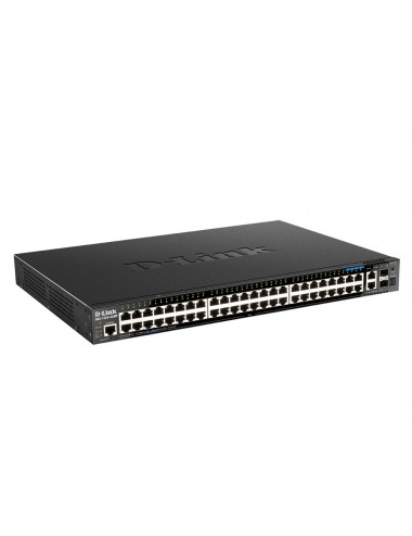 D-Link DGS-1520-52MP Géré L3 Gigabit Ethernet (10 100 1000) Connexion Ethernet, supportant l'alimentation via ce port (PoE) 1U