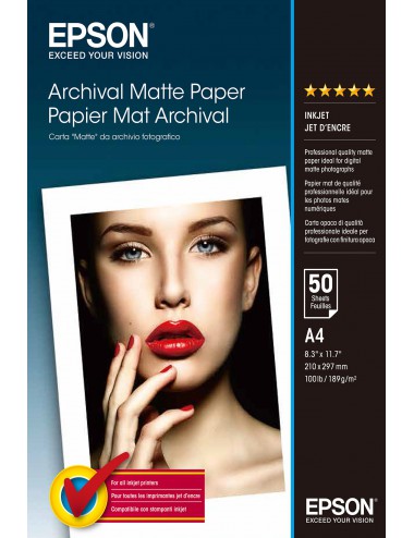 Epson Archival Matte Paper - A4 - 50 hojas