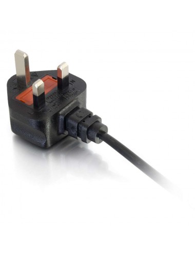 C2G Cbl 3m BS1363 to IEC 60320 C7 Pwr Cord Noir Coupleur C7