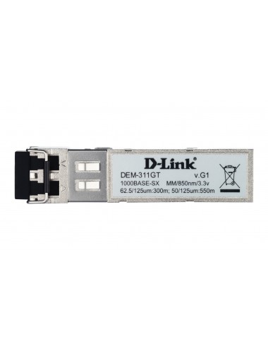 D-Link DEM-311GT module émetteur-récepteur de réseau Fibre optique 1000 Mbit s SFP 850 nm