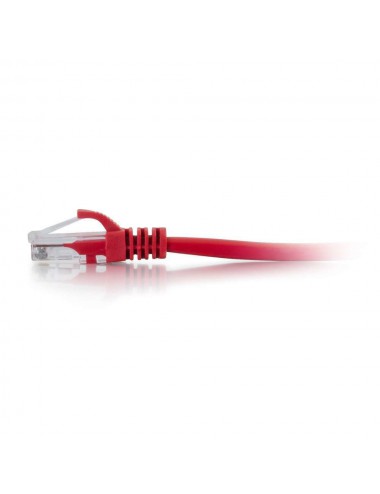 C2G Cable de conexión de red de 1,5 m Cat6 sin blindaje y con funda (UTP), color rojo